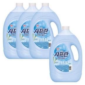 샤프란 향기부스터 프레쉬 블루 3.1L 용기 4개