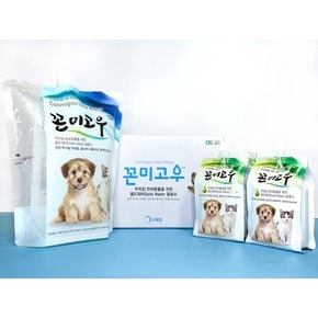 반려동물 음용수 강아지 고양이 음료 프리미엄 미네랄  골드워터 꼰미고우 1Box(6pack)