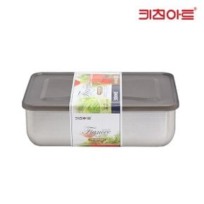 피앙세 냉동실용기 스텐레스 밀폐용기 4호 1320ml 보관용기