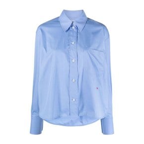 [해외배송] 빅토리아베컴 크롭 셔츠 1124WSH005238A 86 OXFORD BLUE