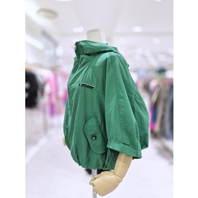 AK원주점 르니앤맥코이 자수 레터링 후드 반팔 크롭 점퍼 MN06JP008