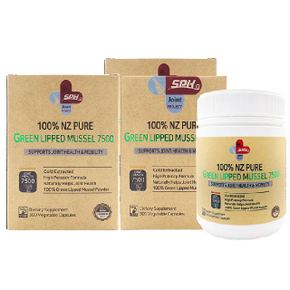 초록홍합 초록입 잎 푸른 그린 홍합 7500mg 300정 뉴질랜드 SPH 3개