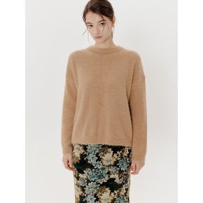 FLOWER ANGORA KNIT_BEIGE