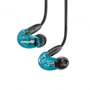 SHURE 슈어 고차음성 이어폰 SE215SPE-A 트랜스스루센트 블루 : 운하형