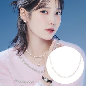 제이에스티나 [아이유 PICK] Lucia Joelle 진주 비드목걸이 (JJJONI0BS731SR420)