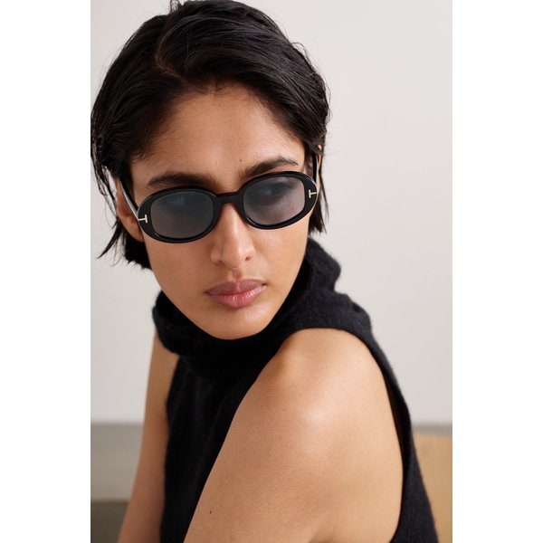 이기 오벌 프레임 아세테이트 선글라스 46376663162983999