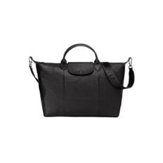 미국 롱샴 토트백 Longchamp Large Cuir 레더 Top Handle Tote Shoulder Bag 블랙 1433103