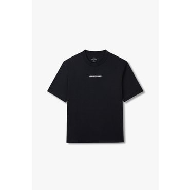 ARMANI EXCHANGE AX 남성 로고 포인트 크루넥 티셔츠- 다크 네이비(A415130025)