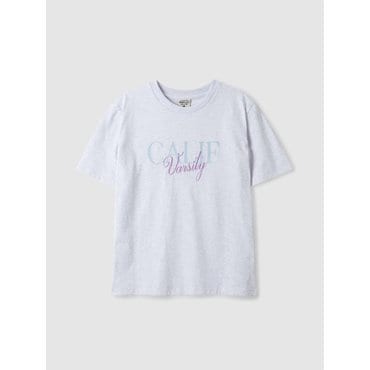 후아유 Calif Varsity Embroidery T-shirt WHRPE3797F