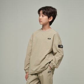 K243USW940 판테라 우븐 맨투맨 BEIGE