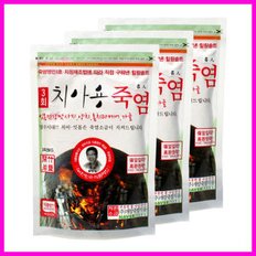 3회 치아용 죽염250g 3개//가글 양치용 소금 개암죽염 (죽염수 증정)