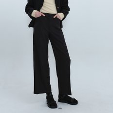 Lucy Wide Stretch Slacks_Black