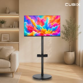 무빙큐빅스 블랙에디션 24인치 QLED FHD 삼탠바이미 퍼스트 셋트 이동식 스마트TV 중소바이미
