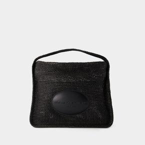 [해외배송] 라이언 라지 숄더 백 ALEXANDER WANG 레더 블랙 20224K41M-001 B0731434960