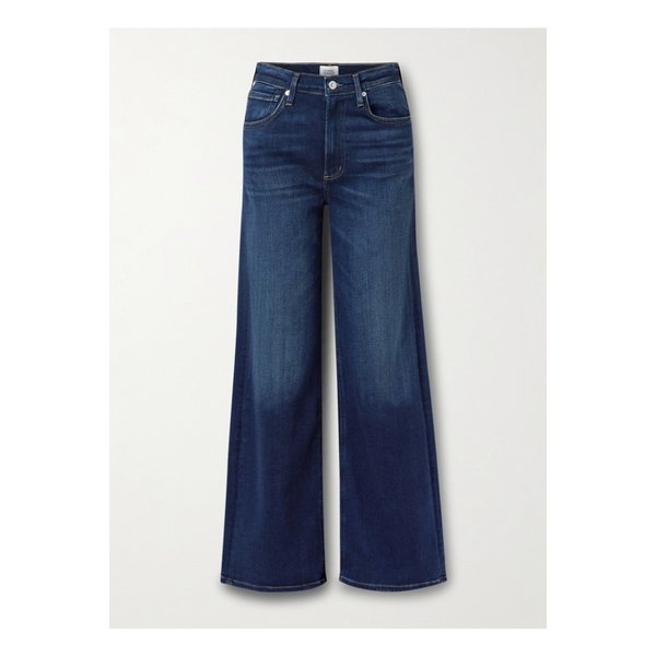 리라 롱 미드라이즈 와이드 진 다크 데님 46376663162899328