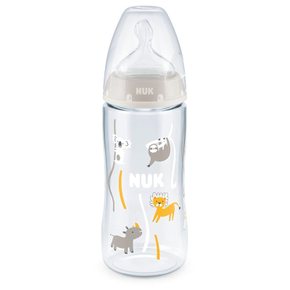 NUK 누크 무초이스 젖병 플라스틱제 300ml/사파리/적온눈금 FDNK10741078