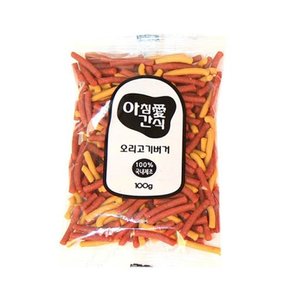 아침애 수제간식 오리고기 버거 100g