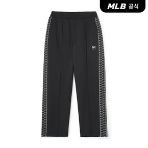 [코리아공식]여성 베이직 럭슬레저 테이핑 져지 스트레이트팬츠 NY (Black)