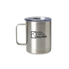 공용 사계절 스테인레스 이중 보온보냉 등산 캠핑 휴대용 물컵 300ml 0035AK322U