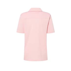 [25SS] [55%세일]라이트핑크 로고 자수 반소매 카라 티셔츠 DLTS5BE41P1