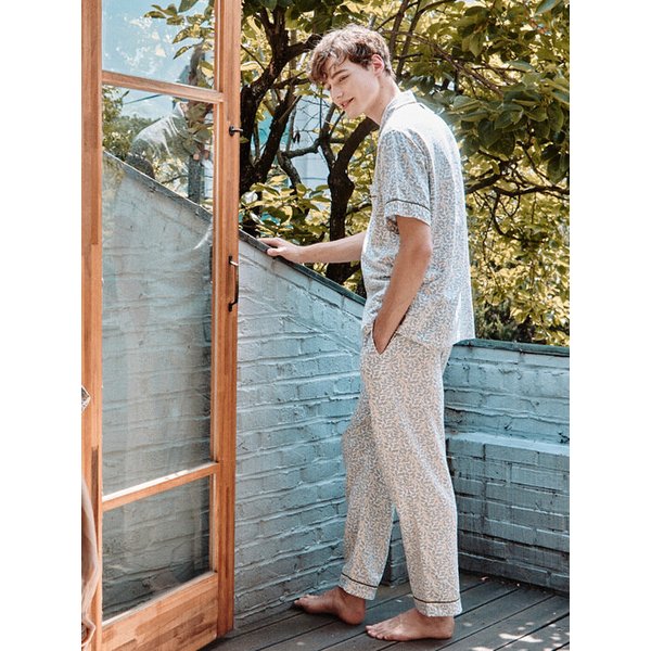 남자 샤이리프 파자마 숏세트 SMJDAST0015