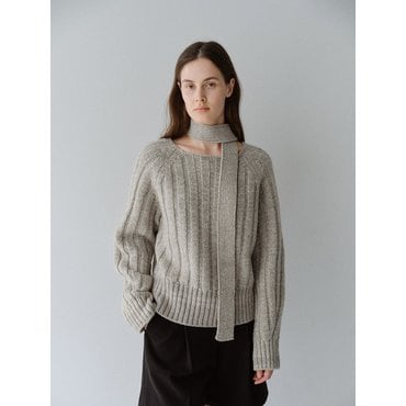 모한 TFW WOOL MUFFLER KNIT TOP_3COLORS