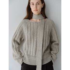 TFW WOOL MUFFLER KNIT TOP_3COLORS