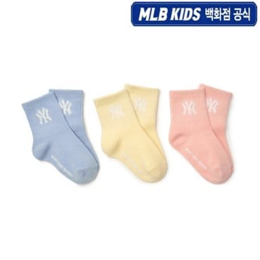 MLB키즈 24년SS[KIDS] 토들러 파스텔  단목 양말 세트   7ASOB084N