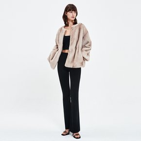 COLETTE FUR JACKET BEIGE