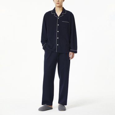 JAJU 남 소프트필 파자마 세트(NAVY / CHARCOAL)