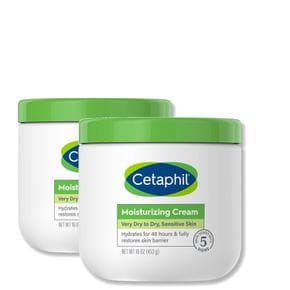 [해외직구] Cetaphil 세타필 모이스처라이징 크림 무향 건성 극건성 민감성 피부용 453g 2팩