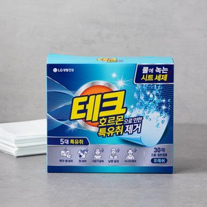 테크 특유취제거 시트세제 30매(프레쉬)