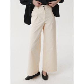 COTTON WIDE PANTS (NATURAL)