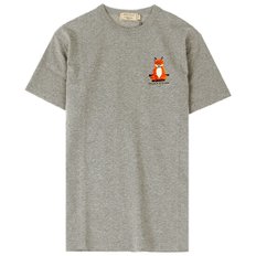 메종키츠네 [명품] 메종 키츠네 EU00151KJ0008 GM 요가폭스 라운드 반팔티셔츠