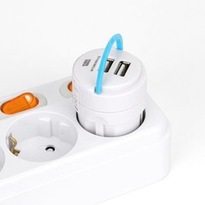 아이정 쏙 USB 듀얼 충전기 휴대용 콘센트 어댑터 멀티충전기