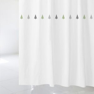  SC176 샤워 커튼 북유럽 스타일의 단순한 나무 패턴 S기본 플라스틱고리