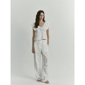 JACQUARD WIDE PANTS (WHITE)