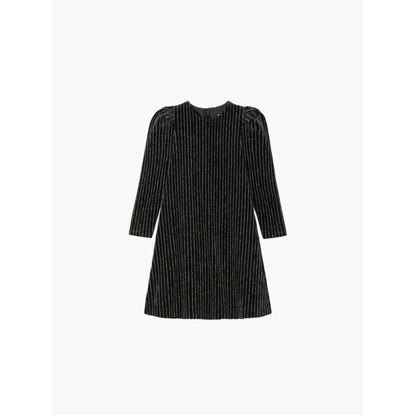 테일러 블랙 미니 드레스