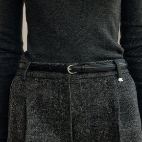 헤리 씬 레더 벨트 / HERY THIN LEATHER BELT_3colors