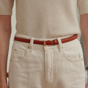 헤리 씬 레더 벨트 / HERY THIN LEATHER BELT_3colors