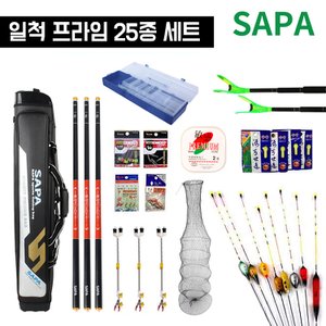 SAPA 싸파 일척 프라임 붕어 25종 풀 낚시 세트 민물 붕어 대물