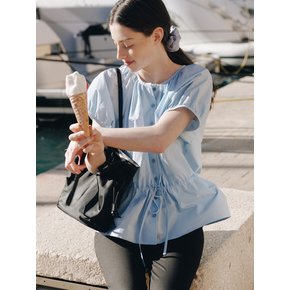 Amie Puff Shirring Blouse_2colors