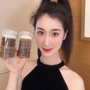똥머리 머리고무줄 헤어끈 헤어밴드 머리끈 6p세트