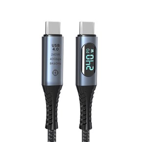 USB4 40G C to C 240W PD3.1 디스플레이 케이블 썬더볼트4 5A