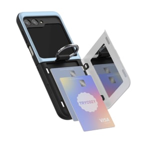 갤럭시 Z플립 5 4 3 휴대폰 케이스 TRY 디즈니 프린세스 베이직 고리형 카드도어 범퍼케이스