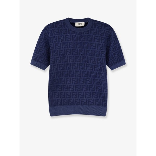 여성 니트웨어 FF 울 앤 실크 스웨터 FZXE50 AYM1F1UKI BLUEBERRY 26 /12 656170