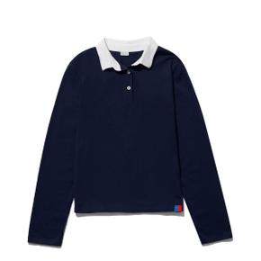 THE WOMENS BUNDLE STRIPE RUGBY - CREAM/NAVY