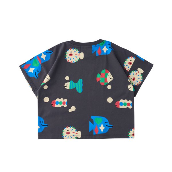 [여주점] 데님인더박스  -  물고기반소매티셔츠  7531133204