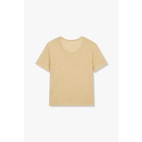 [보브] 린넨 블렌드 베이직 티셔츠 7125240103