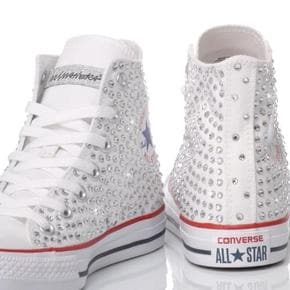 스니커즈 25 CONVERSE SWAROVSKI WHITE White